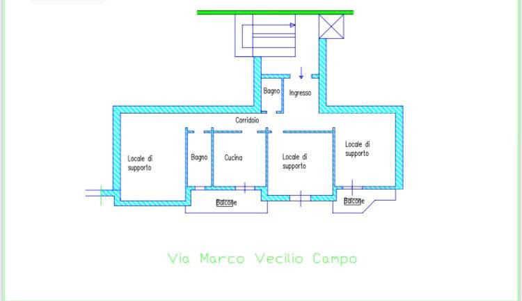 Appartamento in in vendita da privato a Lucera via Marco Vicilio Campo, 42