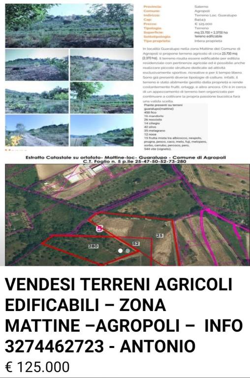 Terreno Residenziale in vendita ad Agropoli via Malagenia