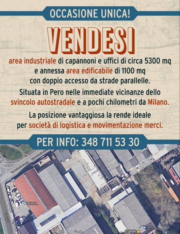 Capannone Industriale in in vendita da privato a Pero via Raffaello Sanzio, 4