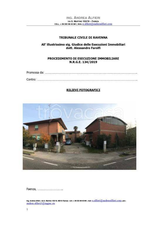 Villa in vendita a Fusignano via Fornace, 28