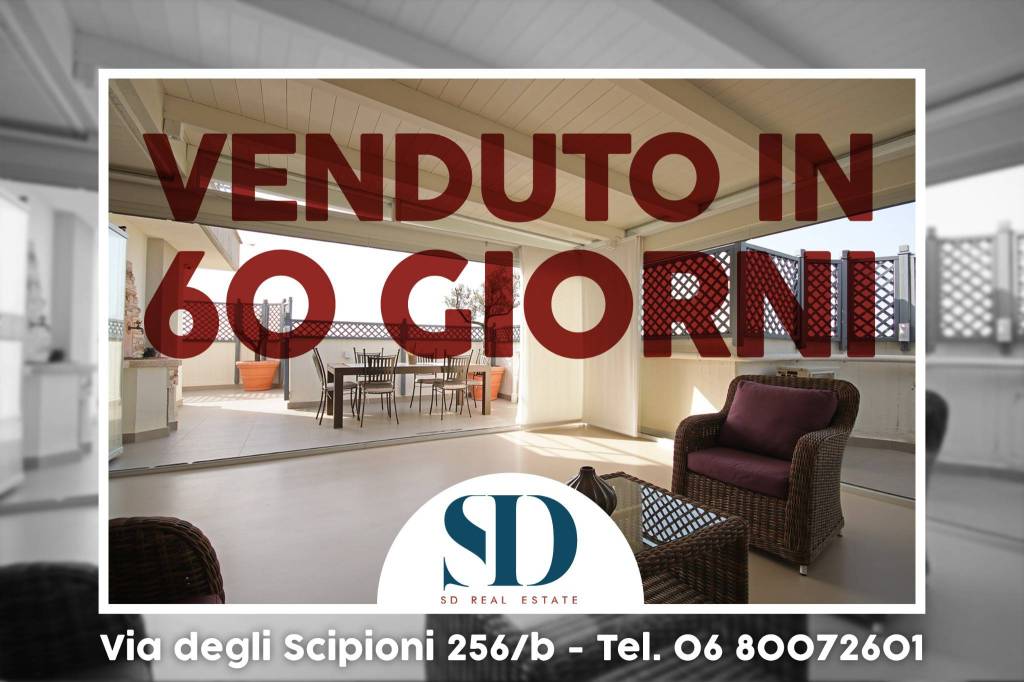 Attico in vendita a Roma via Eugenio Maccagnani, 61
