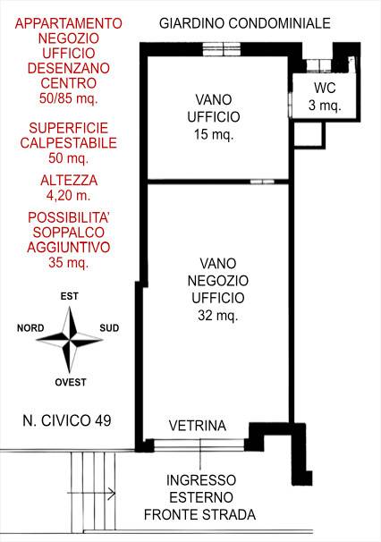 Ufficio in in vendita da privato a Desenzano del Garda via Vittorio Veneto, 49