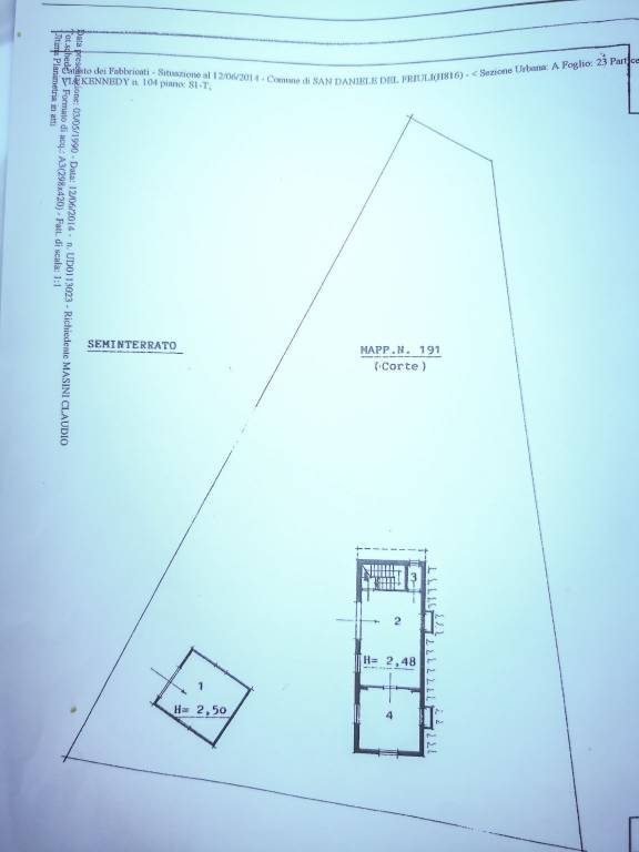 Terreno Residenziale in vendita a San Daniele del Friuli via John Fitzgerald Kennedy, 104