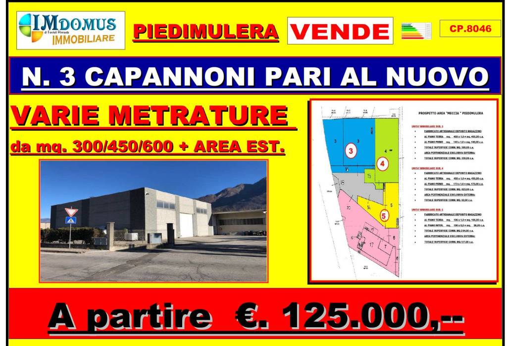 Capannone Industriale in vendita a Piedimulera via Martiri dell'Alpe Meccia, 12