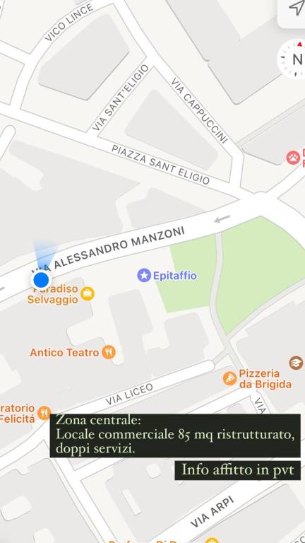 Negozio in in affitto da privato a Foggia via Alessandro Manzoni, 26