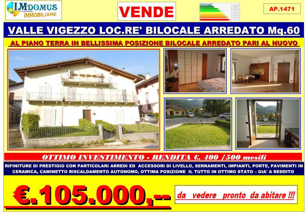 Appartamento in vendita a Re via Locarno, 49