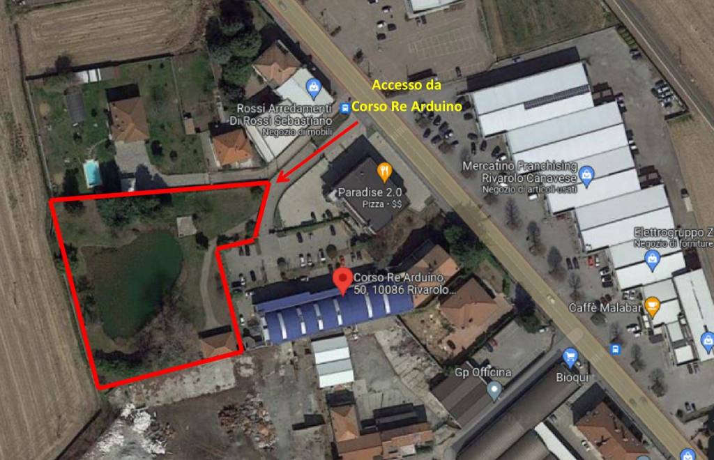 Terreno Residenziale in vendita a Rivarolo Canavese corso Re Arduino, 58