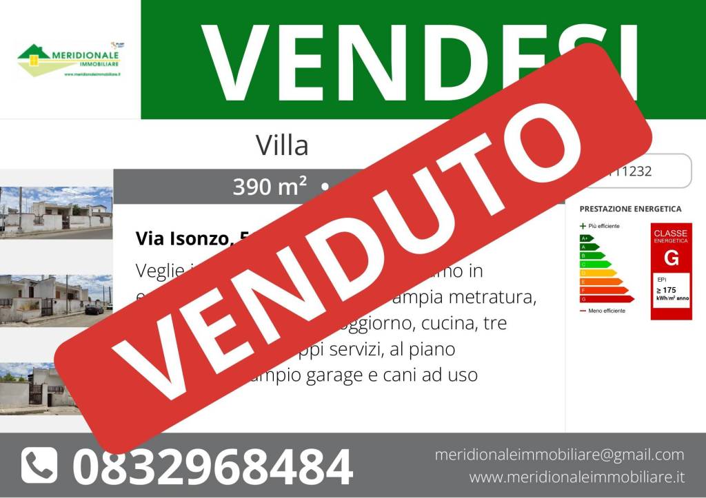 Villa in vendita a Veglie via Isonzo, 56