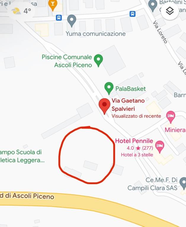 Terreno Residenziale in vendita ad Ascoli Piceno via Gaetano Spalvieri