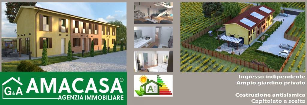 Villa a Schiera in vendita a Formigine via Vittorio Veneto, 35
