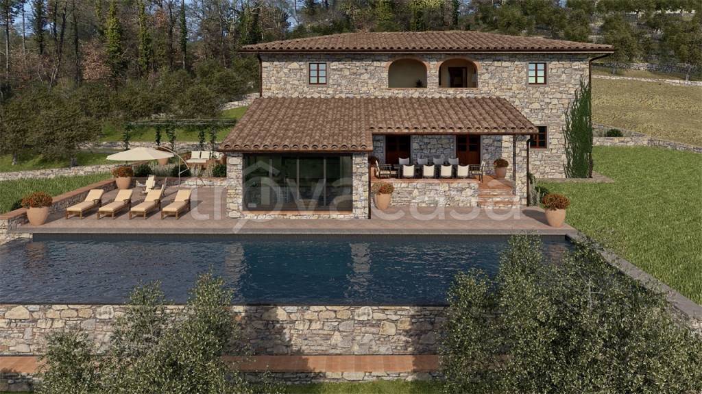 Villa in vendita a Gaiole in Chianti localita montemarcoli