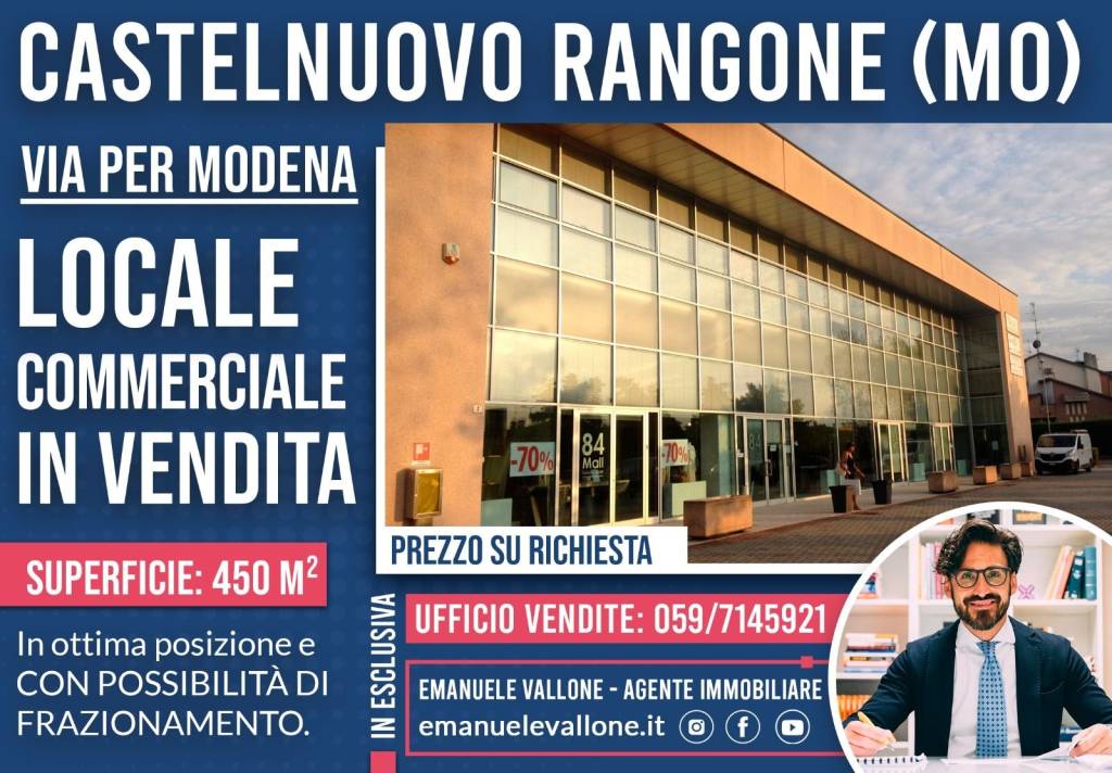 Negozio in vendita a Castelnuovo Rangone via per Modena, 2