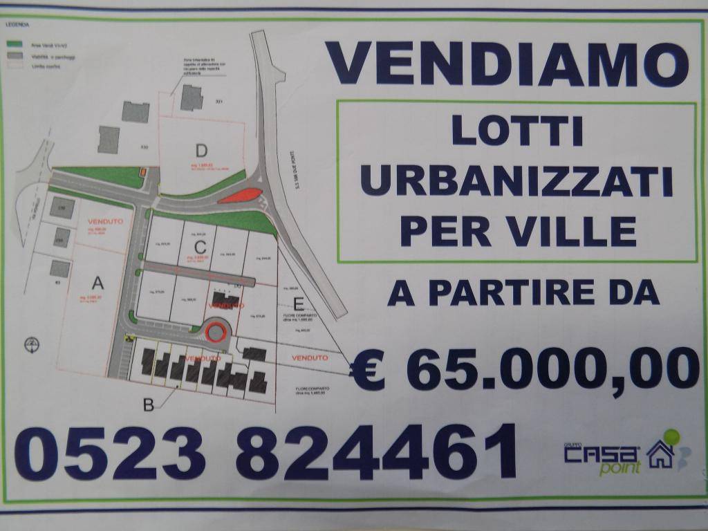 Terreno Residenziale in vendita a Castelvetro Piacentino castelvetro Piacentino pc via Pomello