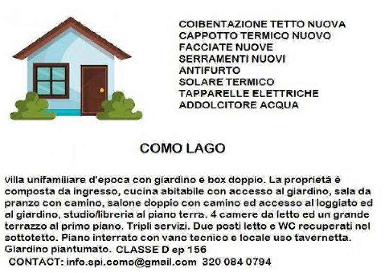 Villa in vendita a Como via Bellinzona, 12