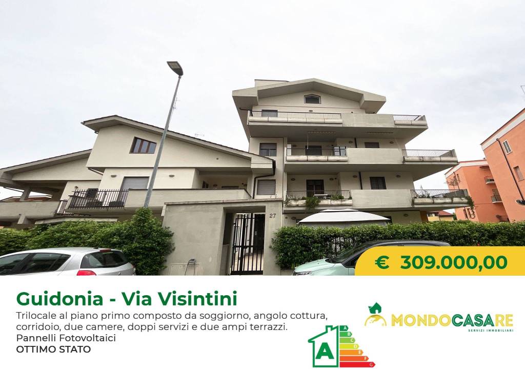 Appartamento in vendita a Guidonia Montecelio via Mario Visintini, 27