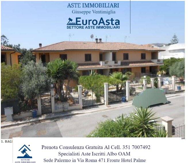 Villa a Schiera all'asta a Bagheria via Santa Marina Sesto