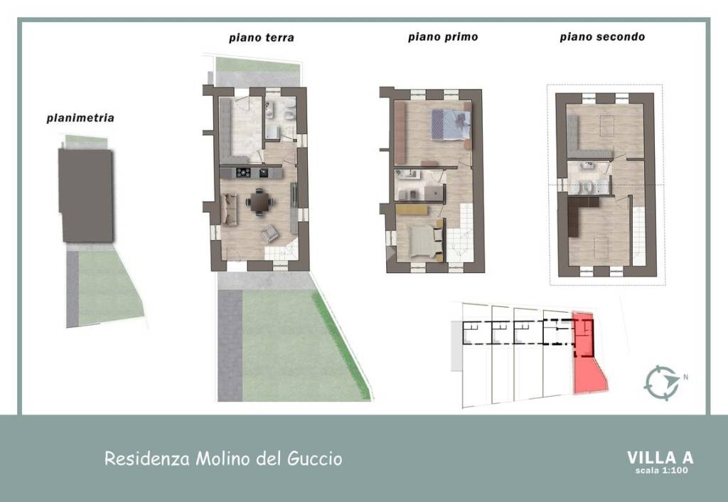 Villa a Schiera in vendita a Valsamoggia via Magazzino, 4