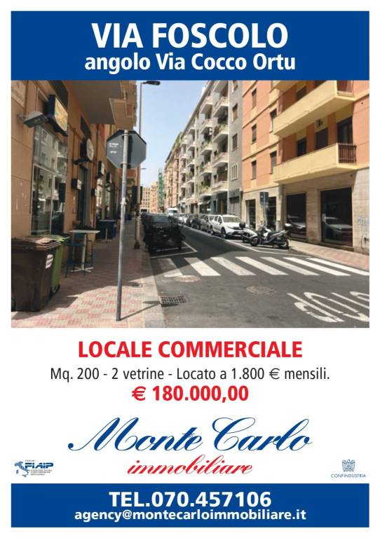 Negozio in vendita a Cagliari via Francesco Cocco Ortu