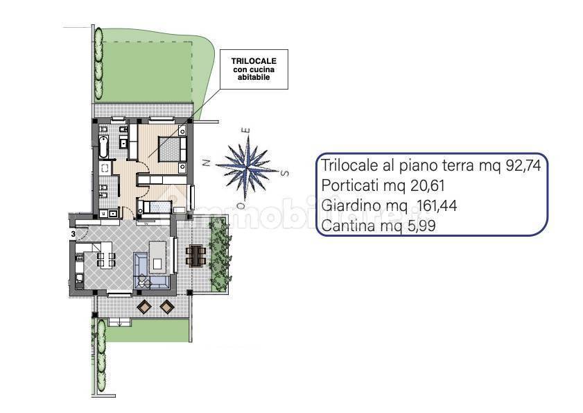 Appartamento in vendita a Olgiate Olona via Alcide De Gasperi
