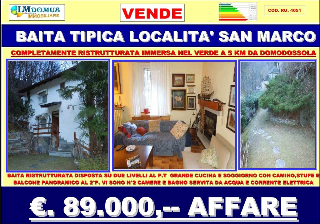 Casa Indipendente in vendita a Bognanco località San Marco, 4