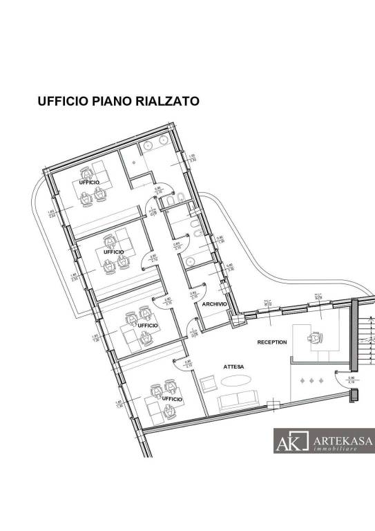 Ufficio in vendita a Novara baluardo Quintino Sella, 1