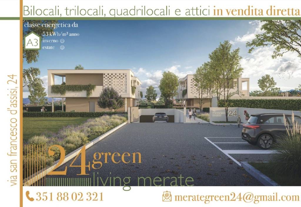 Appartamento in vendita a Merate via San Francesco d'Assisi, 24