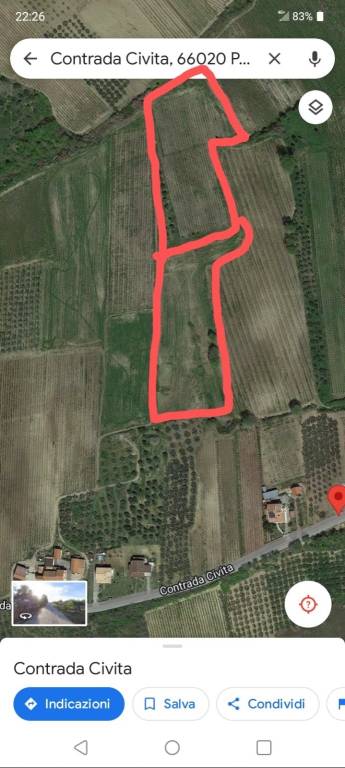 Terreno Agricolo in vendita a Pollutri contrada Civita, 52