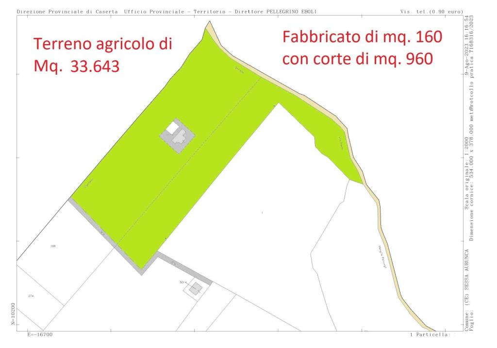 Terreno Agricolo in vendita a Sessa Aurunca località Pantanella