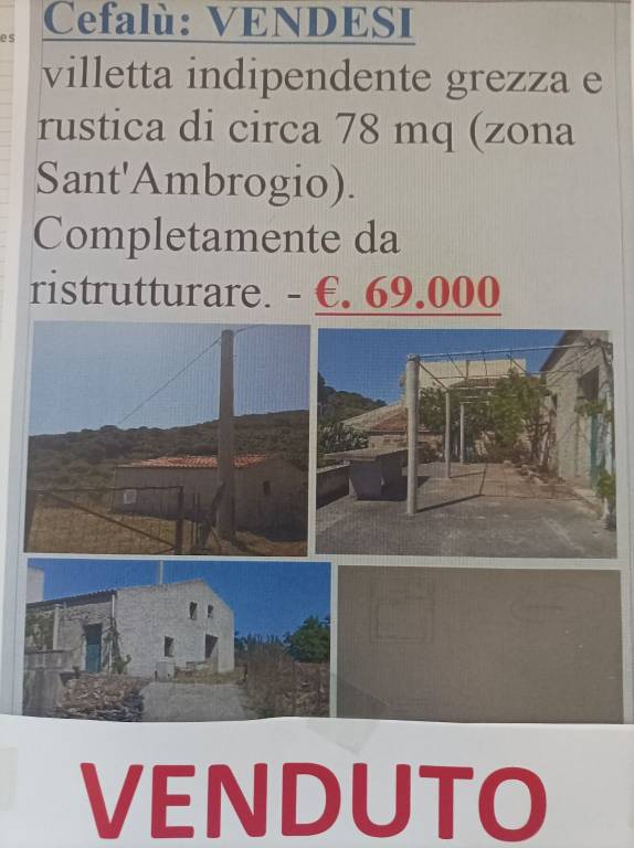 Villa in vendita a Cefalù via Saponara