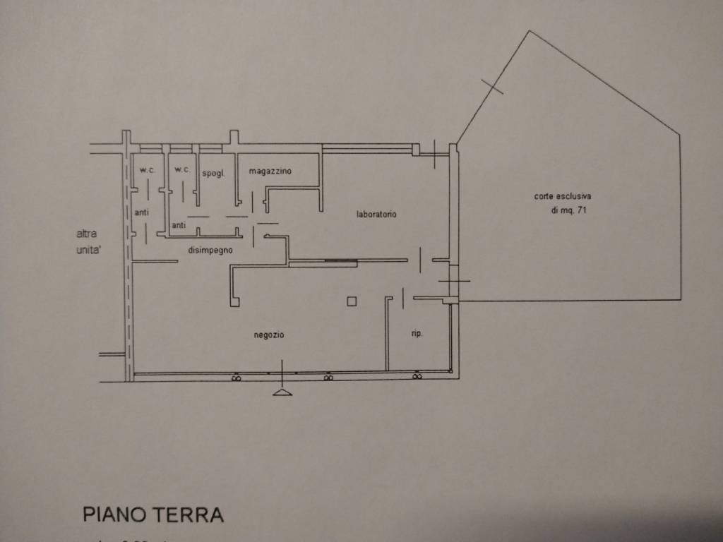 Negozio in vendita a Treviso complesso residenziale San Pelaio