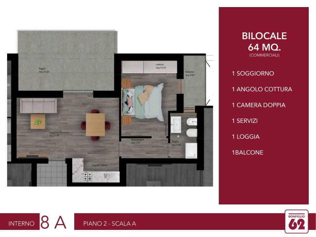 Appartamento in vendita a Roma via Francesco Bonfiglio, 62