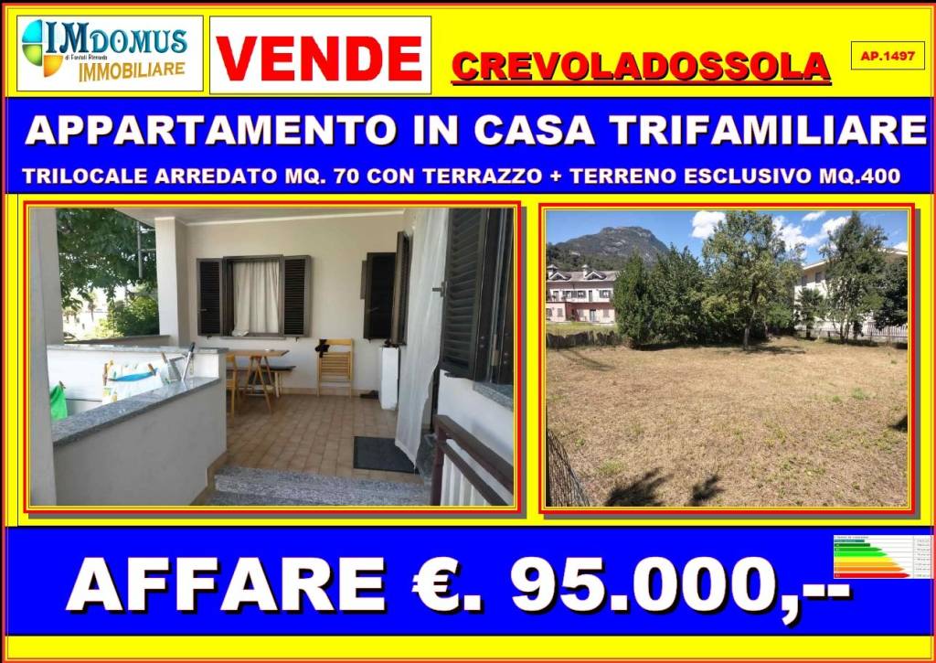 Appartamento in vendita a Crevoladossola via Sempione, 65
