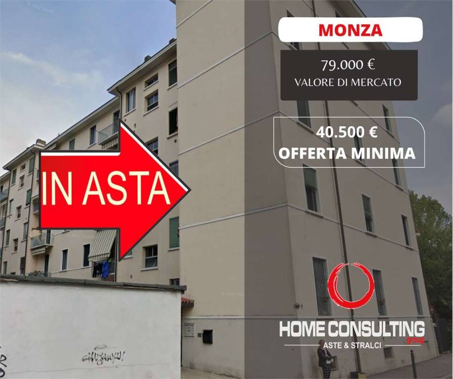 Appartamento all'asta a Monza via Galileo Galilei, 35