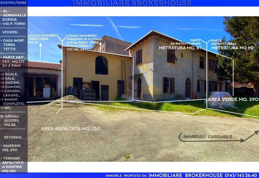Villa in vendita a Serravalle Scrivia via Pietro Forni s.n.c