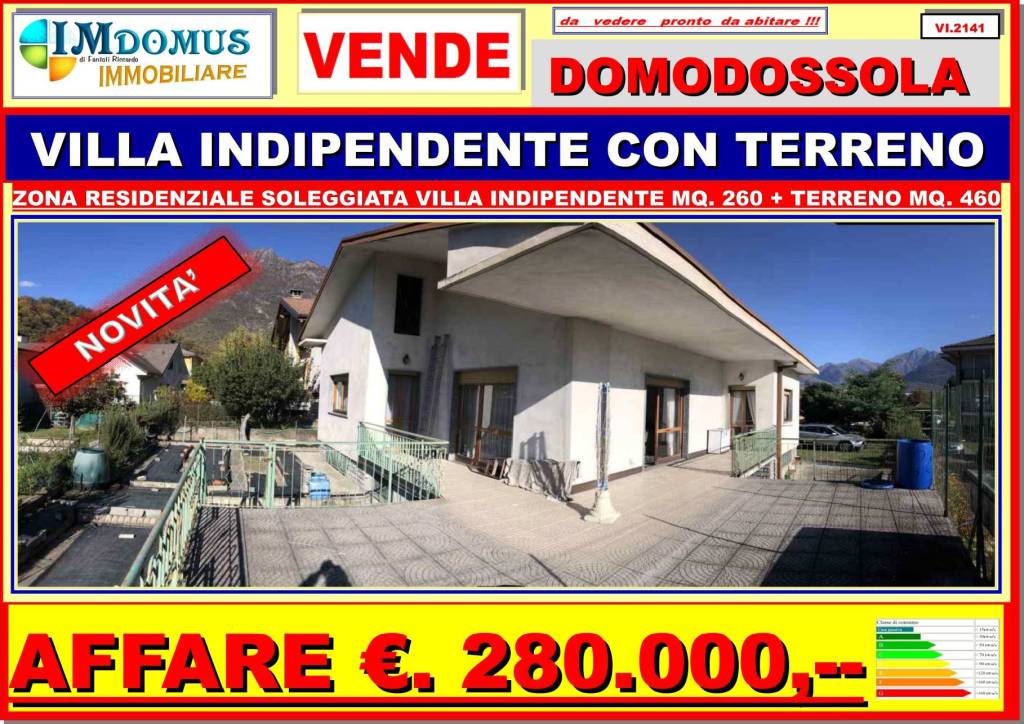 Villa in vendita a Domodossola via Giuseppe Di Vittorio, 27