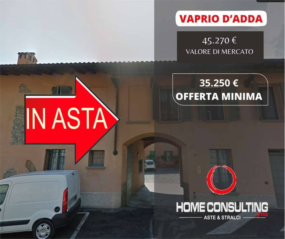 Appartamento all'asta a Vaprio d'Adda piazza Cavour , 27