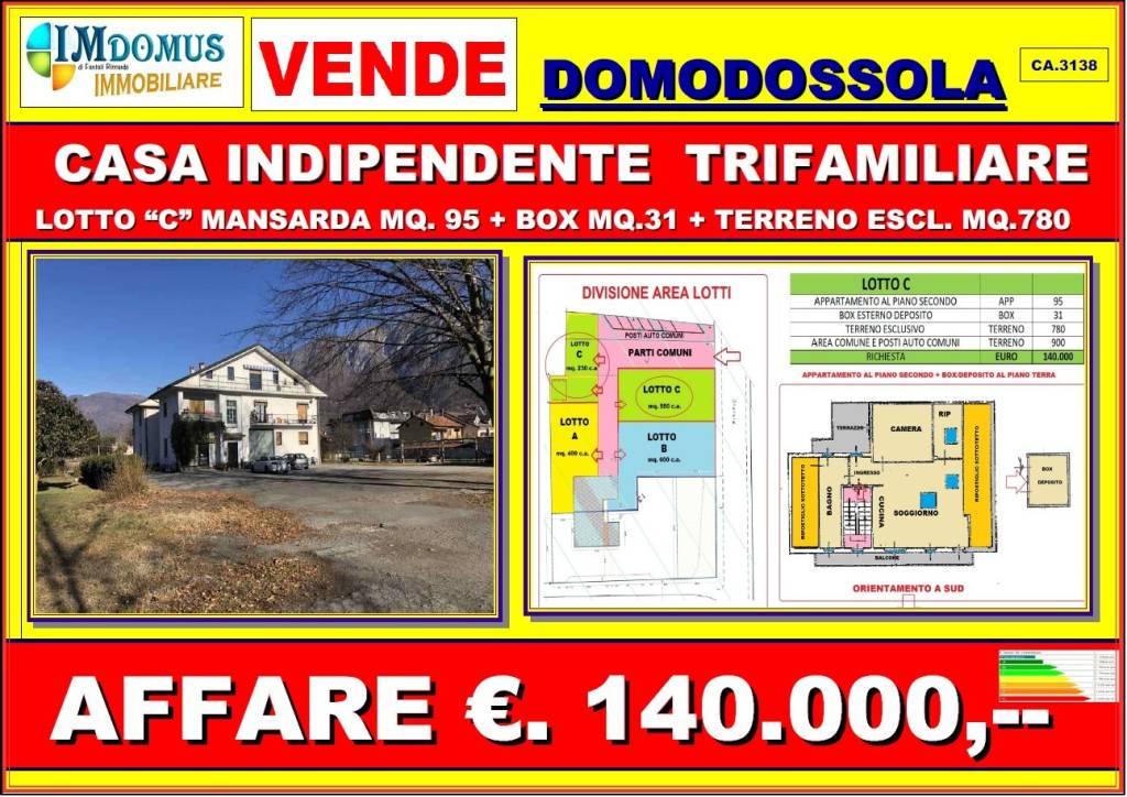Appartamento in vendita a Domodossola regione Boschetto