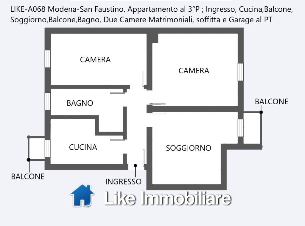 Appartamento in vendita a Modena via Antonio Meucci, 11