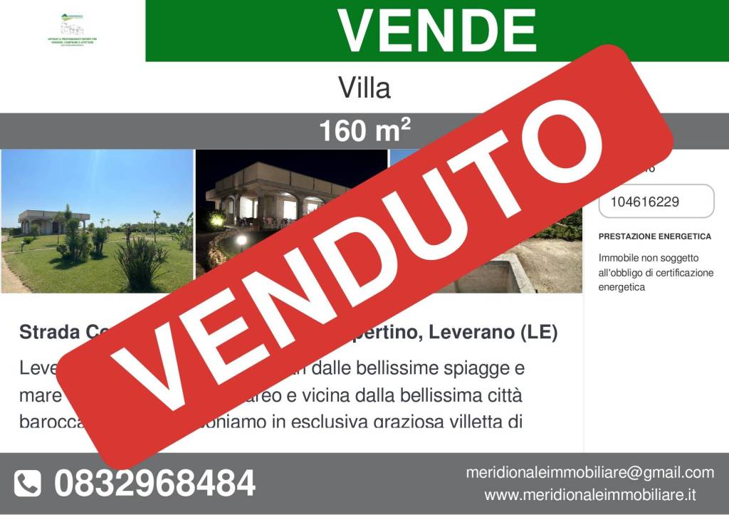 Villa in vendita a Veglie strada Comunale Maruggio Scampuarro