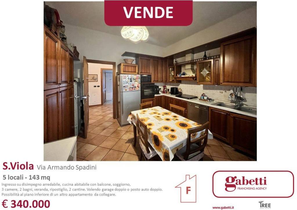 Appartamento in vendita a Bologna via Armando Spadini