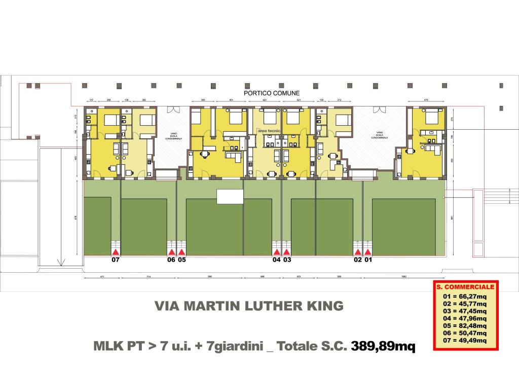 Appartamento in vendita a Bologna via Martin Luther King, 38/2
