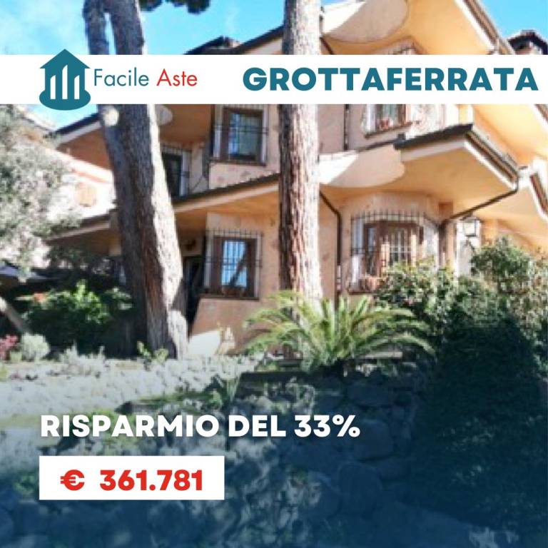 Villa Bifamiliare all'asta a Grottaferrata via Alfredo Cassani, 33