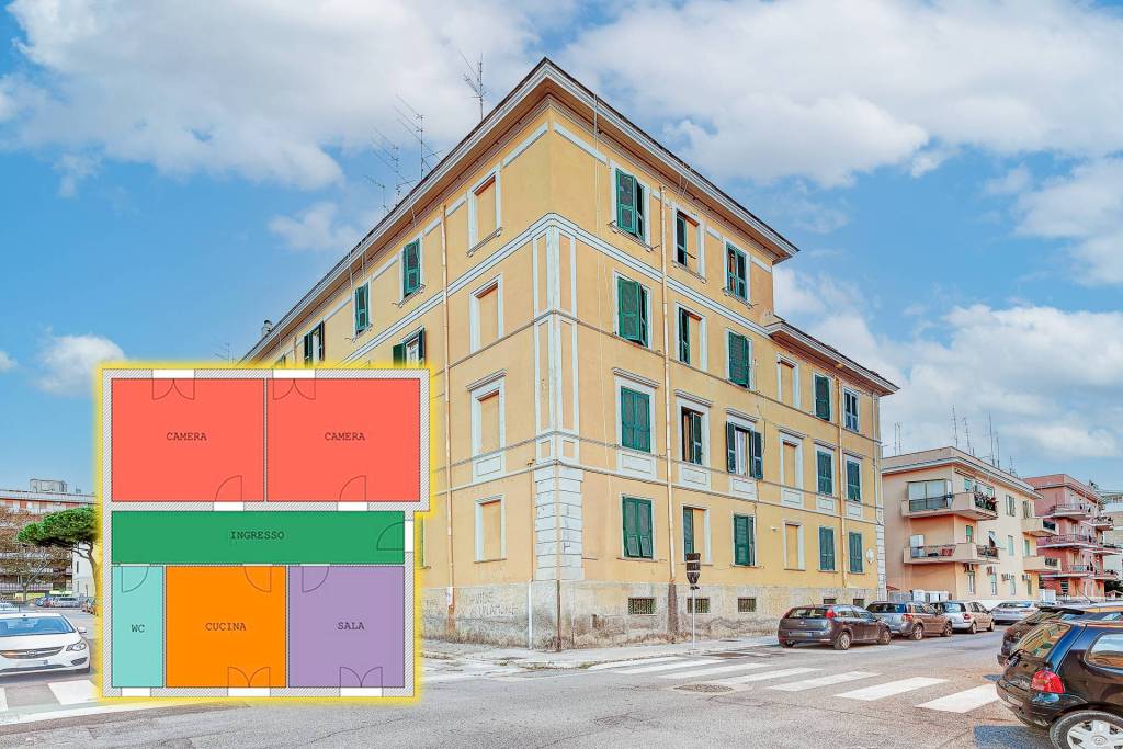 Appartamento in vendita a Civitavecchia via Michelangelo Buonarroti, 142
