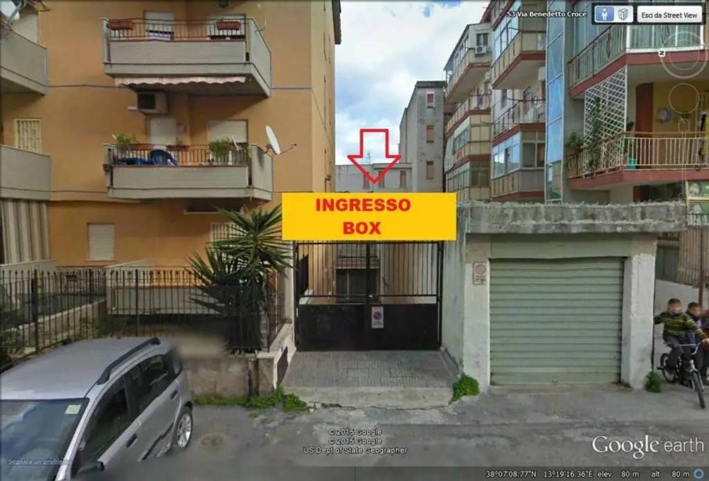 Garage in vendita a Palermo via Benedetto Croce