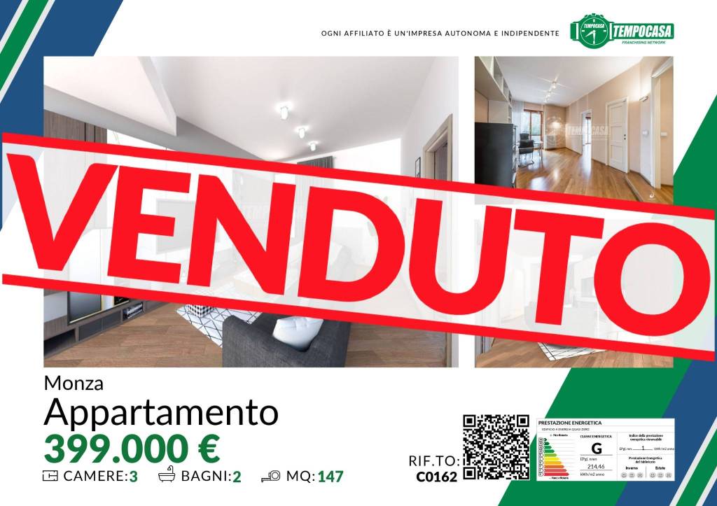 Appartamento in vendita a Monza via Enrico Toti, 12