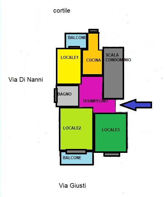 Appartamento in vendita a Nichelino via Giuseppe Giusti, 33