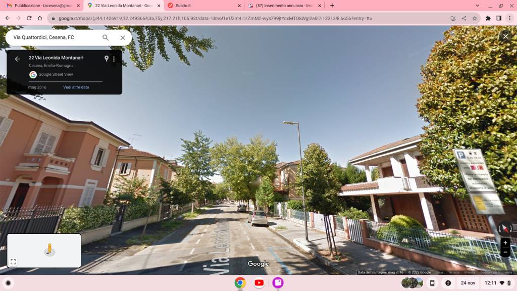 Appartamento in affitto a Cesena via Leonida Montanari