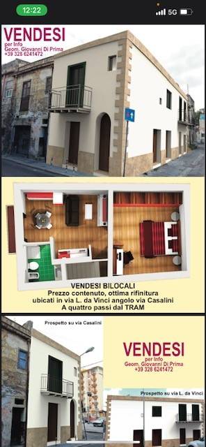 Appartamento in vendita a Palermo via Leonardo da Vinci