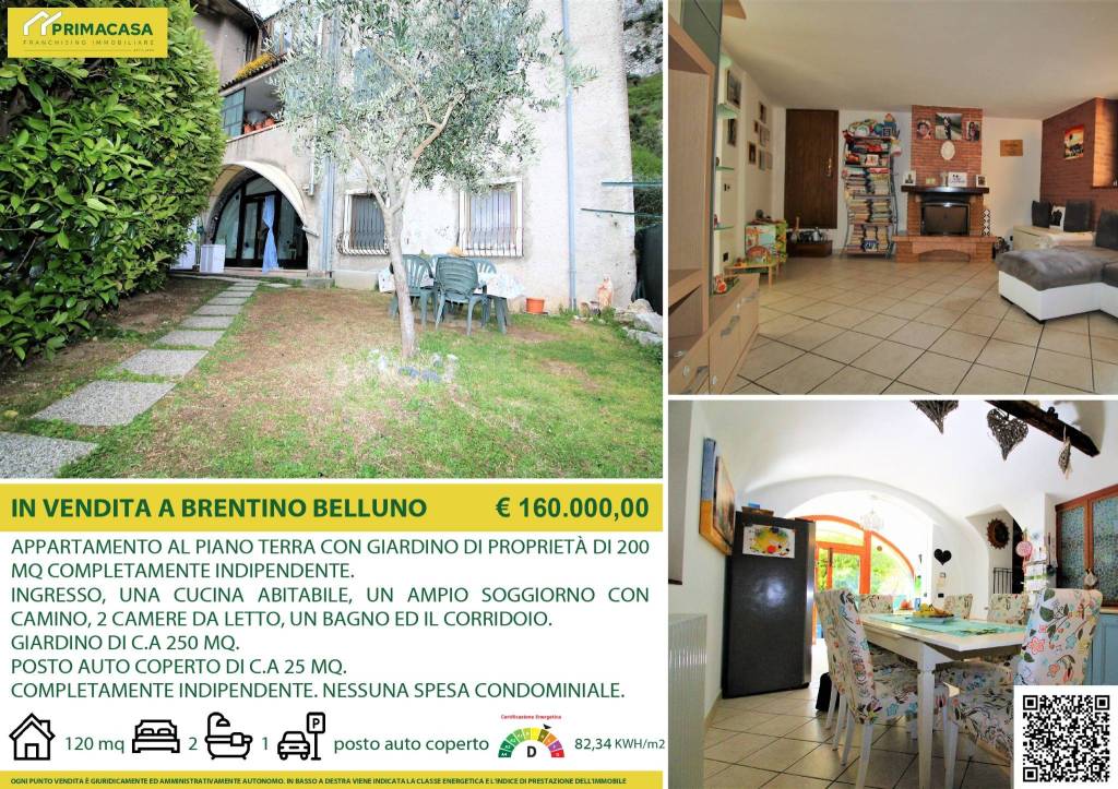 Appartamento in vendita a Brentino Belluno via Preabocco, 39