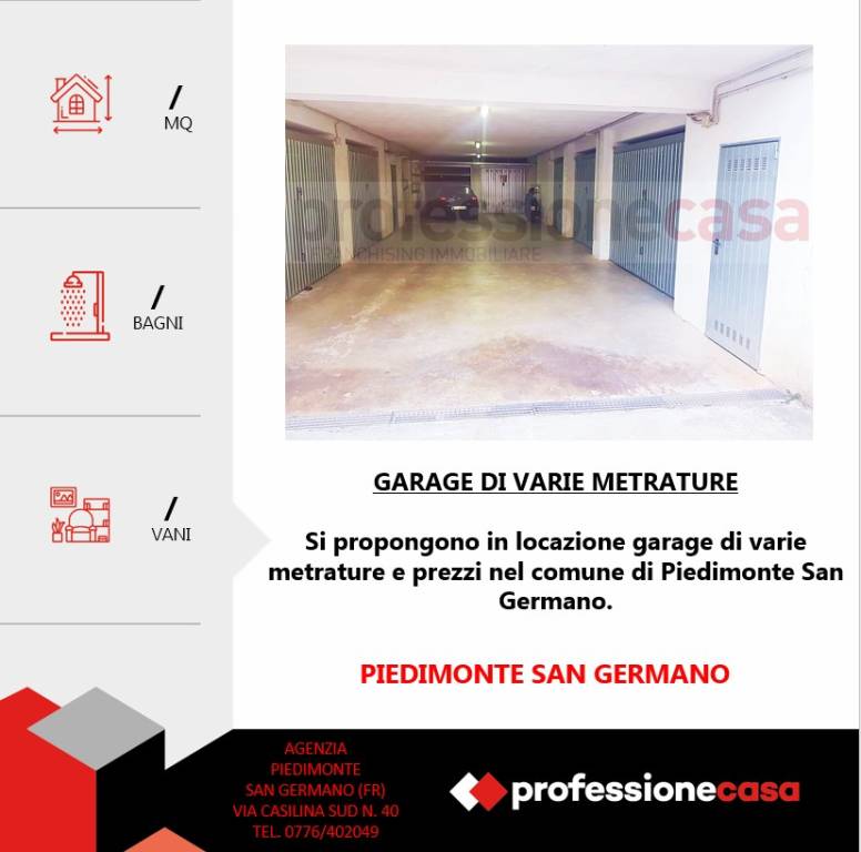 Garage in affitto a Piedimonte San Germano via casilina, 40